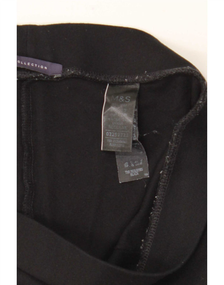 Leggings cu etrier pentru femei Marks & Spencer UK 12 Medium Black Viscose