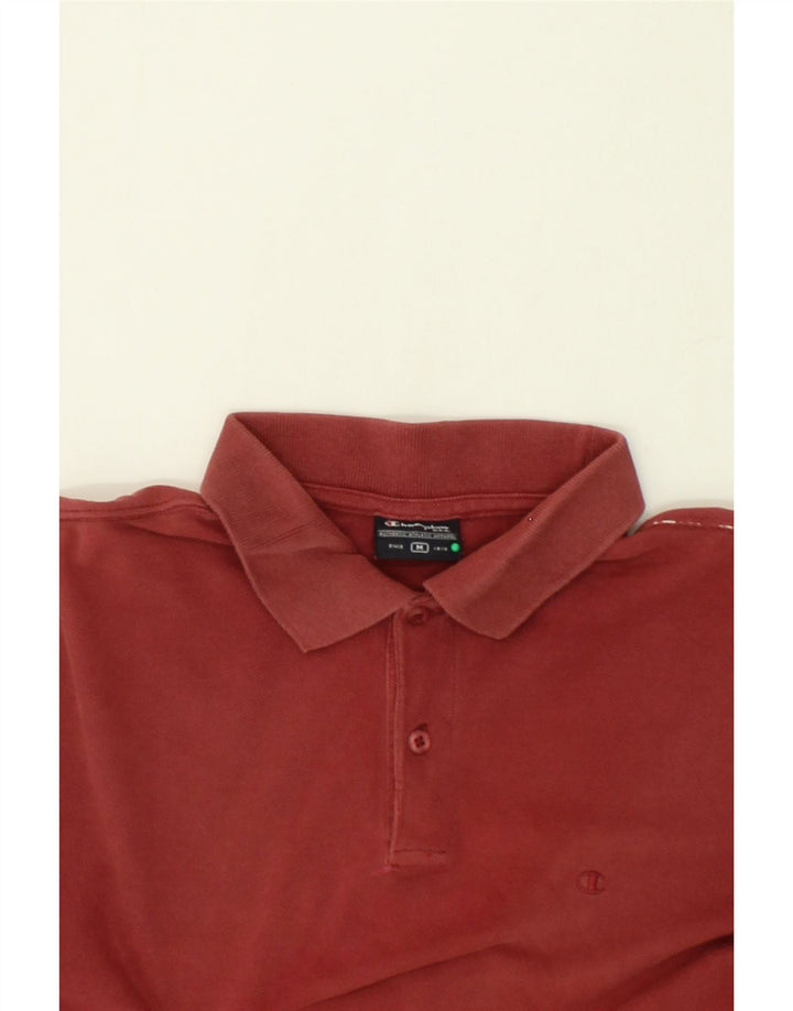 CHAMPION Mens Polo Shirt Medium Red Cotton Vintage Champion and Second-Hand Champion from Messina Hembry 