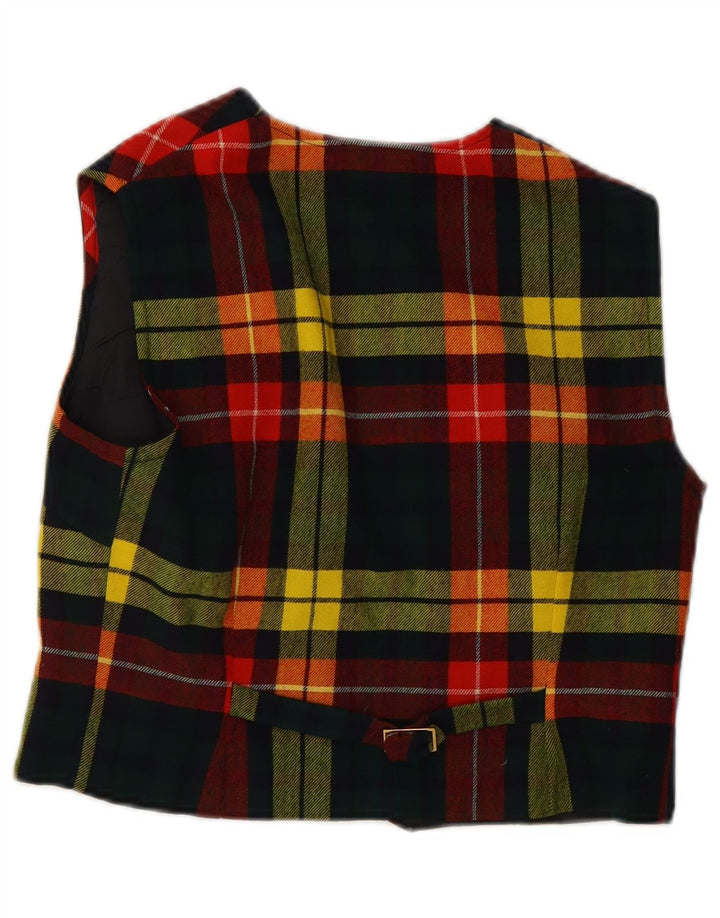Vestă de damă vintage UK 12 Medium Multicolor Check
