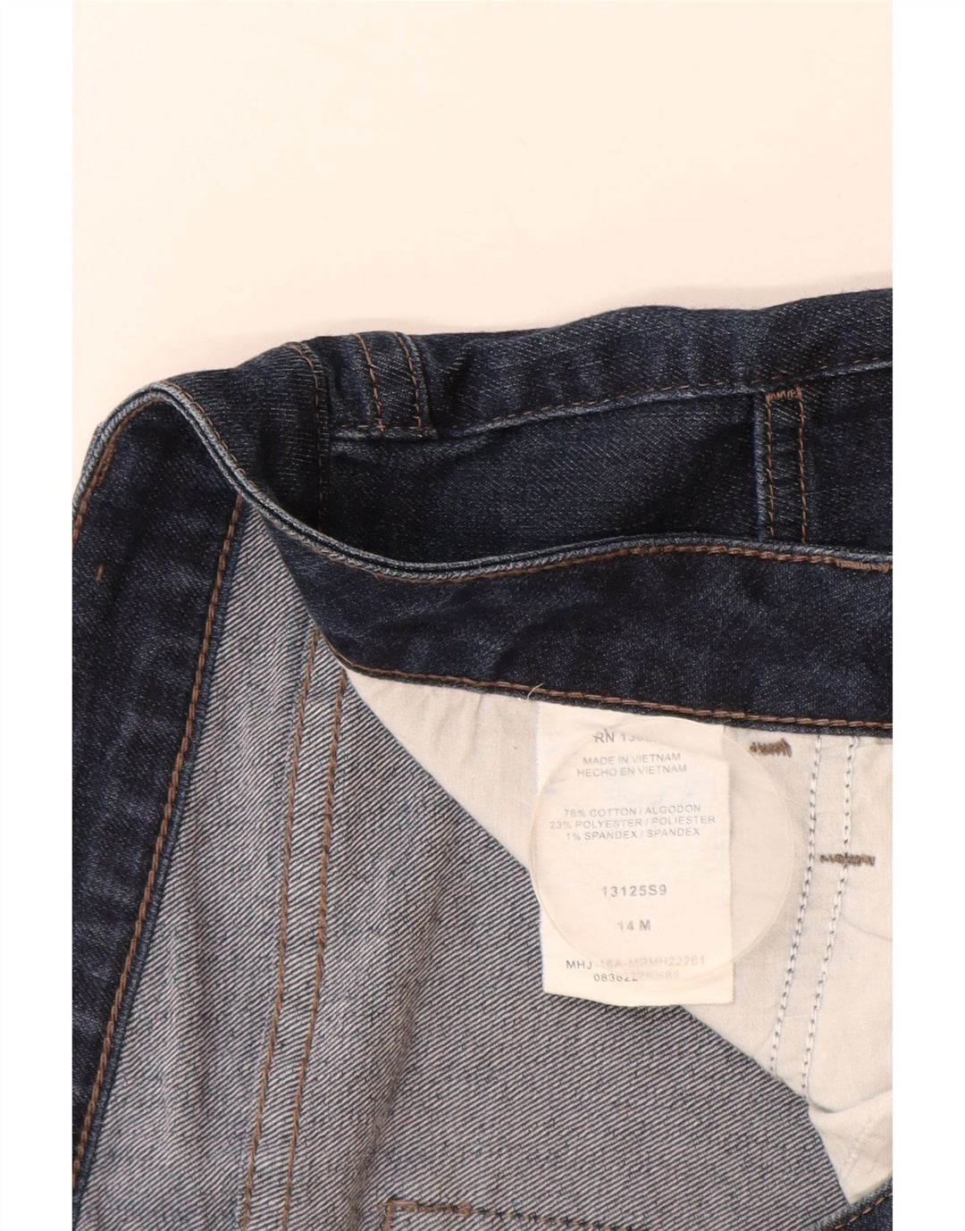 Blugi Capri Riders LEE pentru femei cu talie medie US 14 mare W34 L19 bleumarin