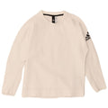 Pulover de hanorac grafic Adidas pentru femei UK 12/14 Bumbac alb mediu