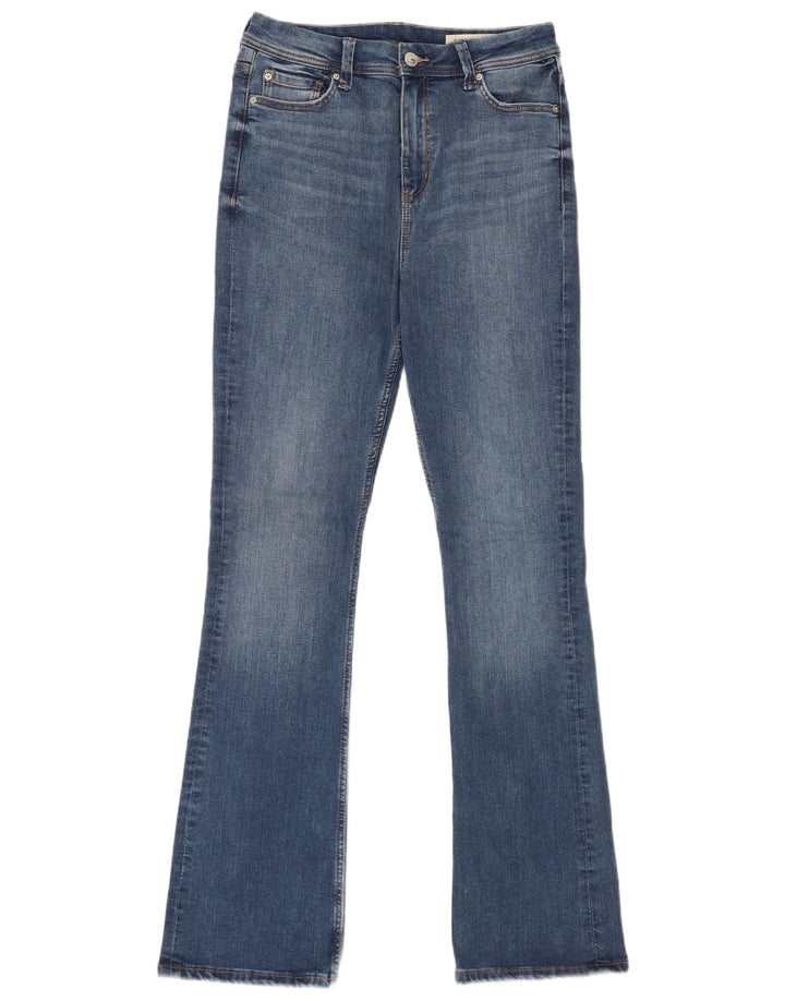 Marks & Spencer Blugi lungi și evazați pentru femei UK 12 Medium W28 L32 Albastru