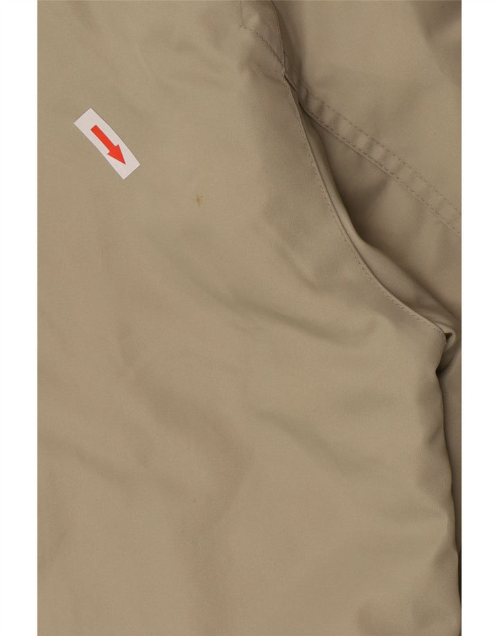 Jachetă de vânt cu glugă Dkny pentru femei UK 14 Medium Khaki Nylon