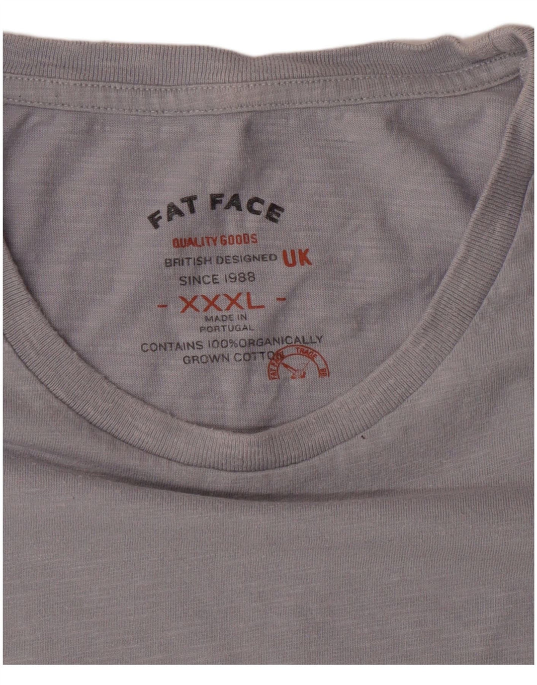 Tricou grafic pentru femei Fat Face Top 3XL Gri Bumbac Motocicletă