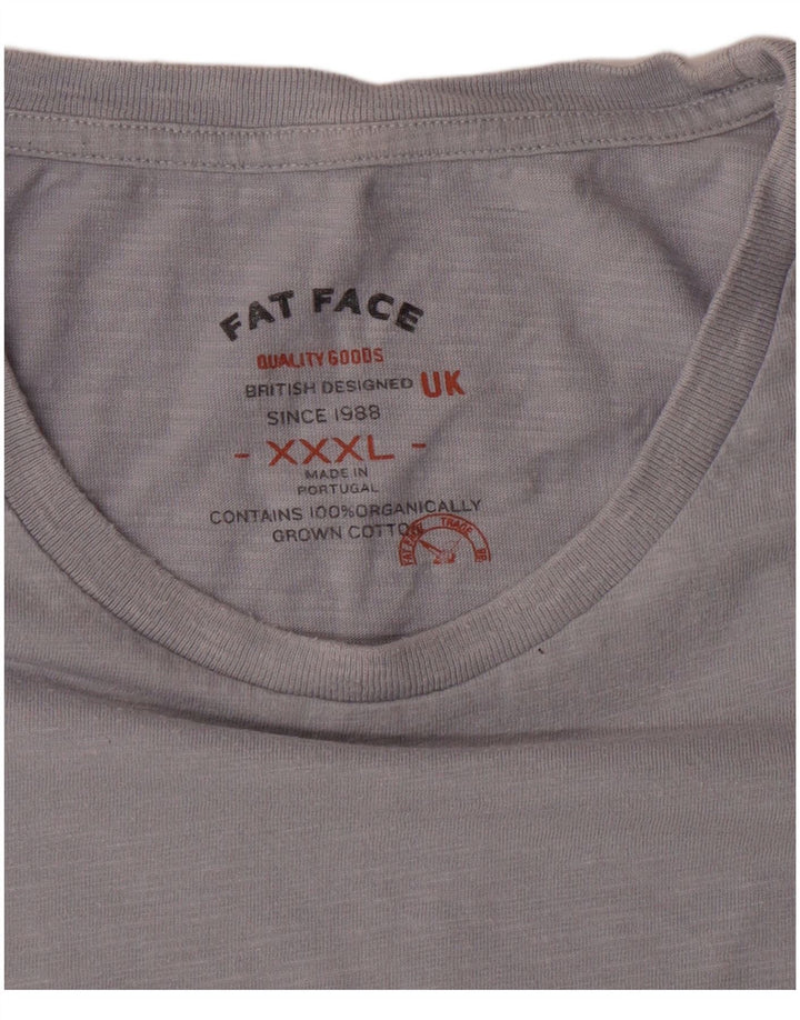 Tricou grafic pentru femei Fat Face Top 3XL Gri Bumbac Motocicletă