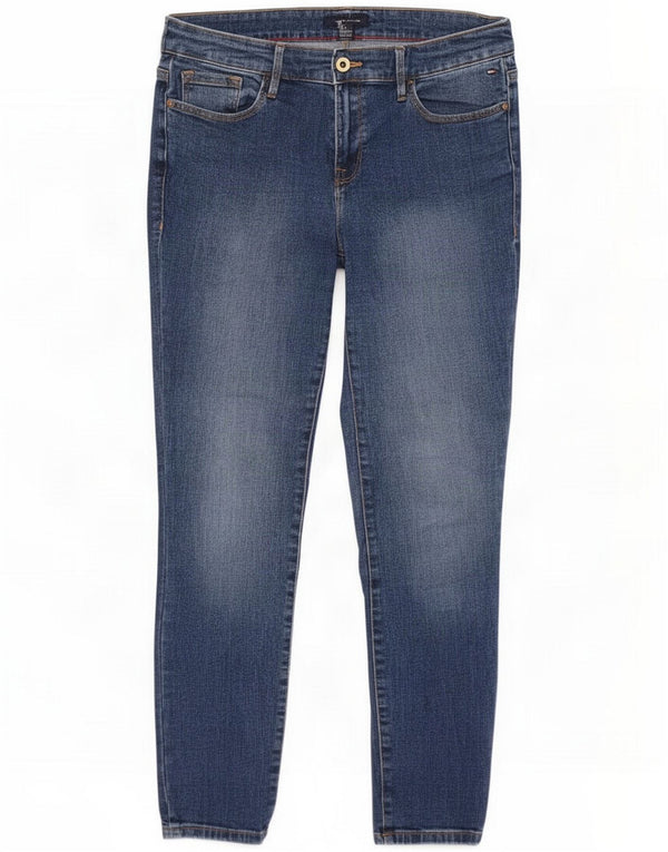 Tommy Hilfiger Blugi subțiri pentru femei UK 4 XS W27 L28 Blue Bumbac