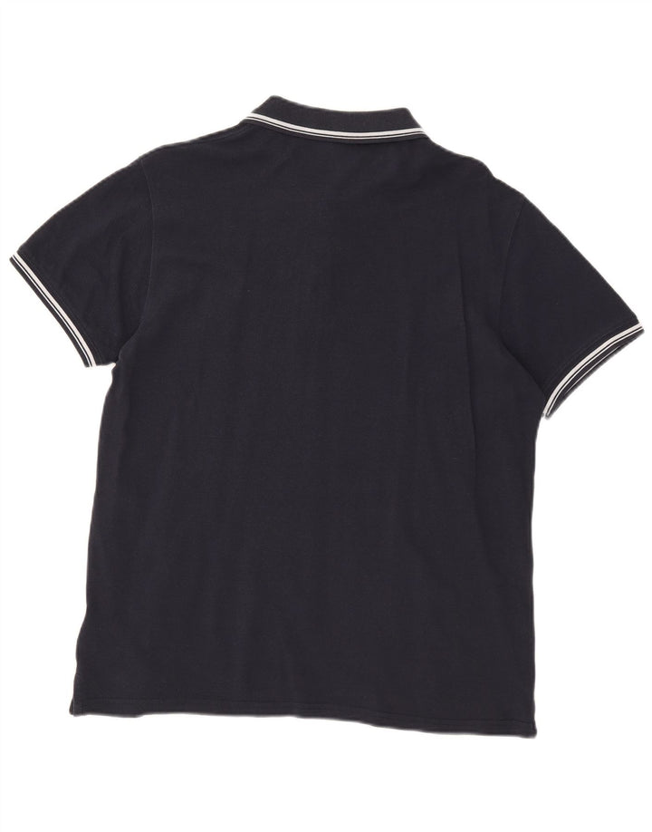 Tricou polo Sergio Tacchini pentru bărbați, bumbac, albastru bleumarin mediu