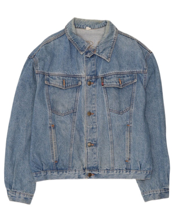 Jachetă de denim grafică pentru bărbați Base 92 UK 42 XL Albastru