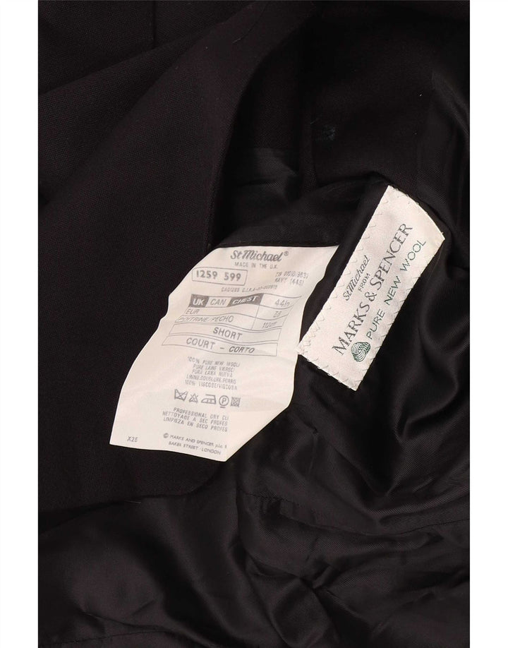 Jachetă pentru bărbați Marks & Spencer St. Michael cu 2 nasturi, UK 44 XL Negru