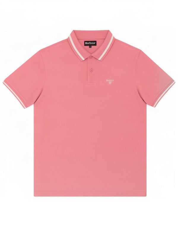 Tricou polo pentru bărbați Barbour XL, bumbac roz