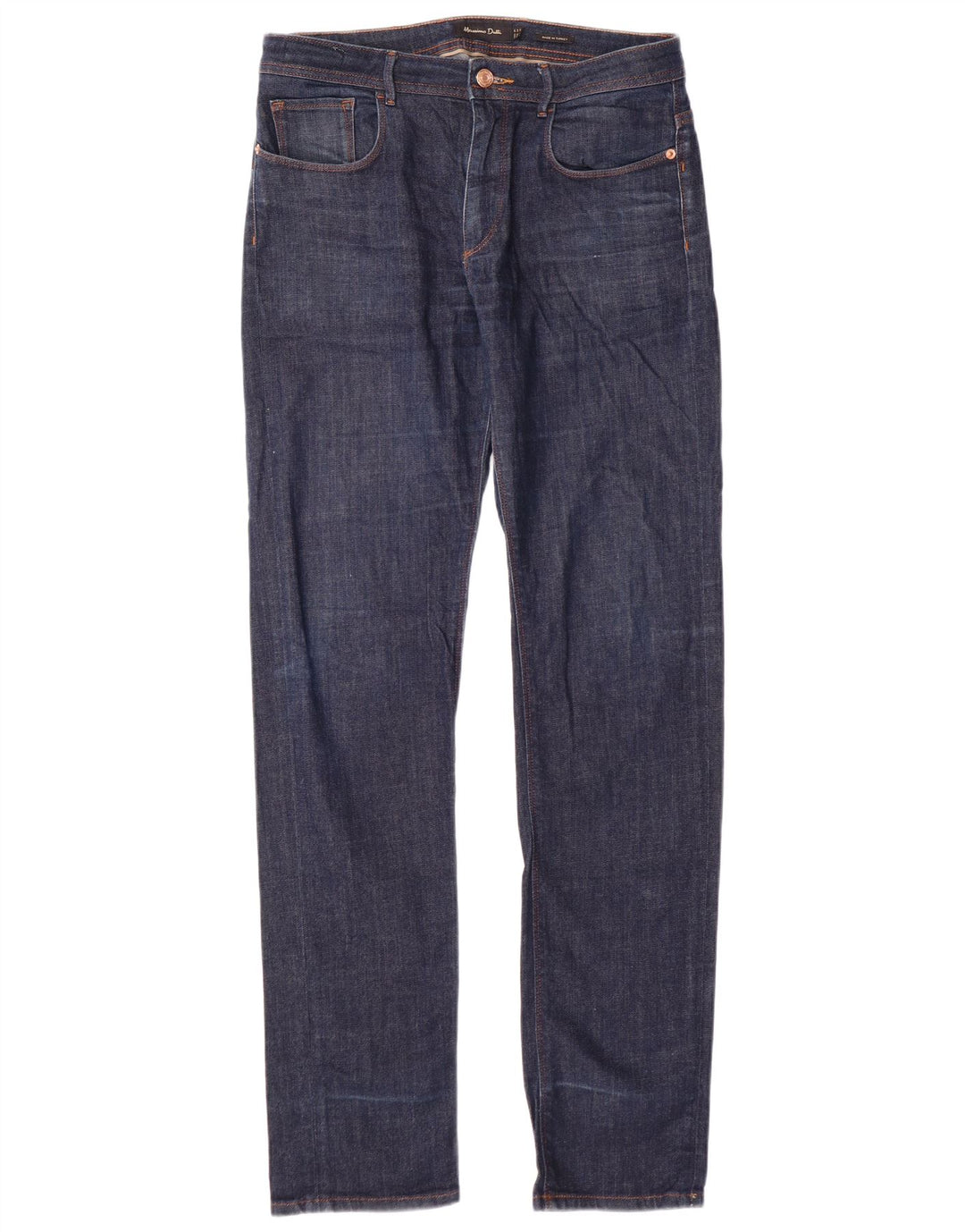 MASSIMO DUTTI Blugi subțiri pentru bărbați EU 38 Mici W30 L34 Bumbac bleumarin