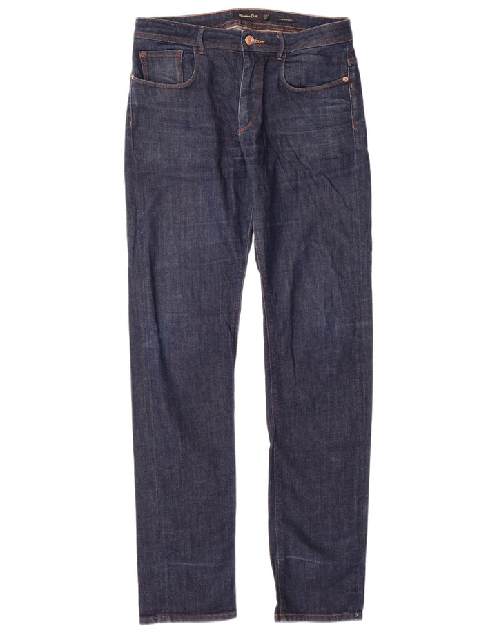 MASSIMO DUTTI Blugi subțiri pentru bărbați EU 38 Mici W30 L34 Bumbac bleumarin