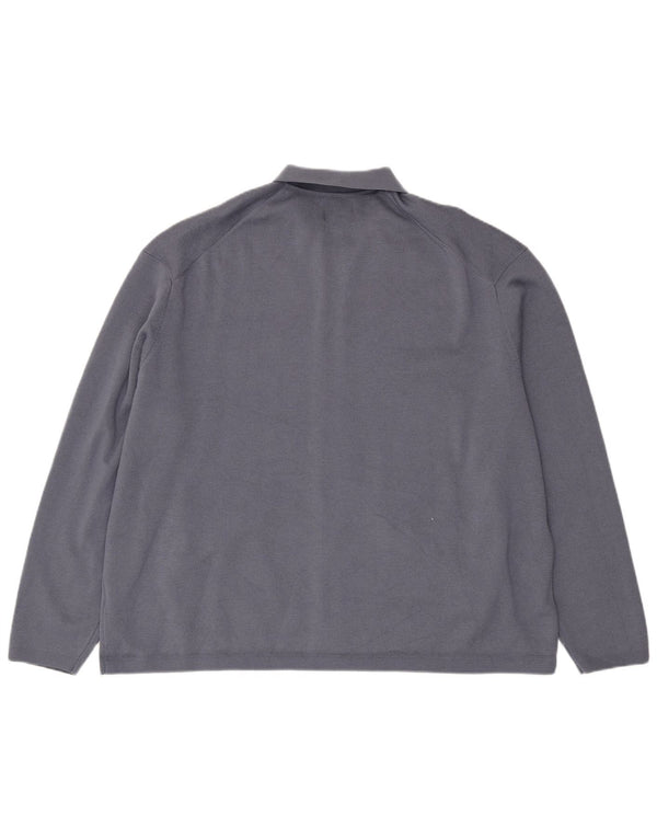 Pulover cardigan pentru bărbați Marks & Spencer, poliester albastru 4XL