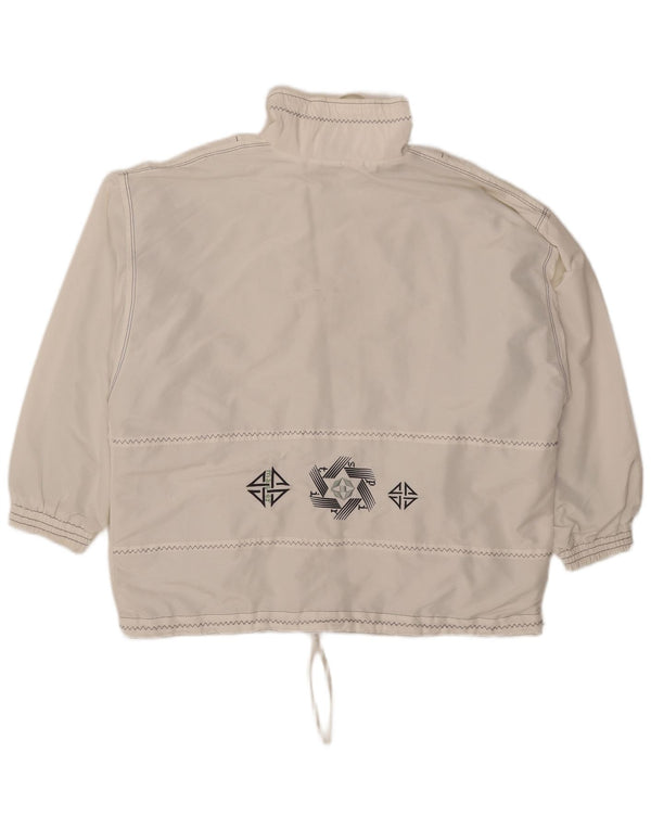 Jachetă Anorak supradimensionată pentru femei Maser M UK 16 Poliester alb mare