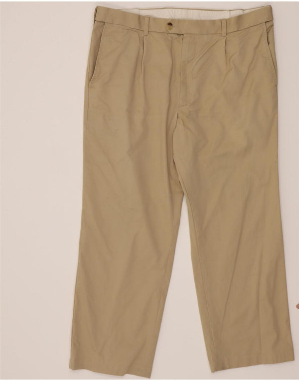 Pantaloni chino drepți pentru bărbați Marks & Spencer L40 L29 bumbac bej
