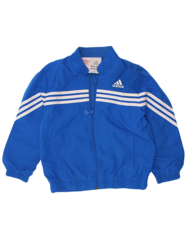 Jachetă de trening pentru băieți Adidas 3-4 ani poliester albastru