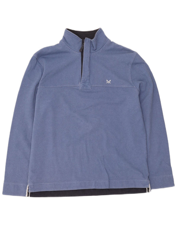 Crew Clothing Hanorac cu fermoar pentru bărbați Pulover XL Bumbac albastru