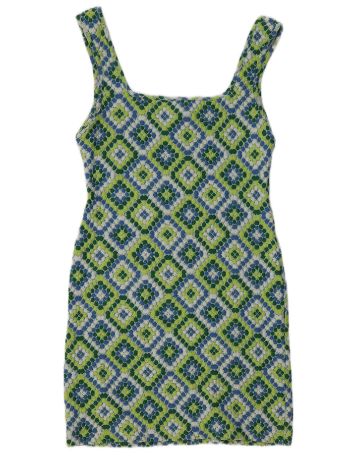 Topshop Womens Sundress UK 12 Medium Multicolor Ikat Poliester