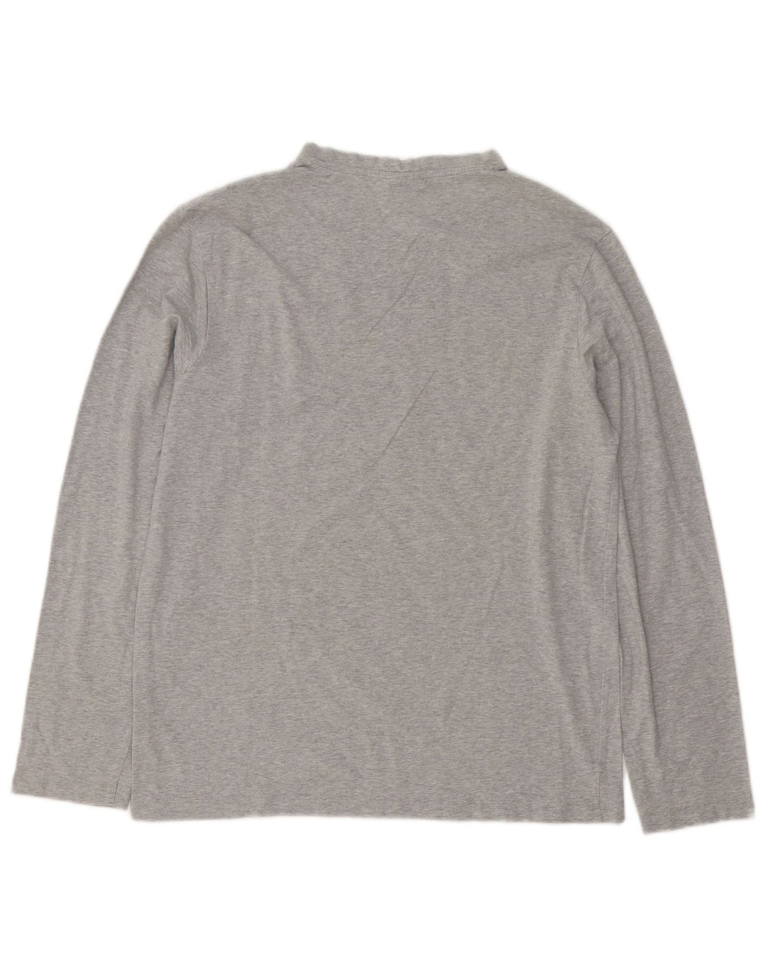 Trussardi Jeans Top pentru bărbați cu mânecă lungă, gri mediu, bumbac cu pete
