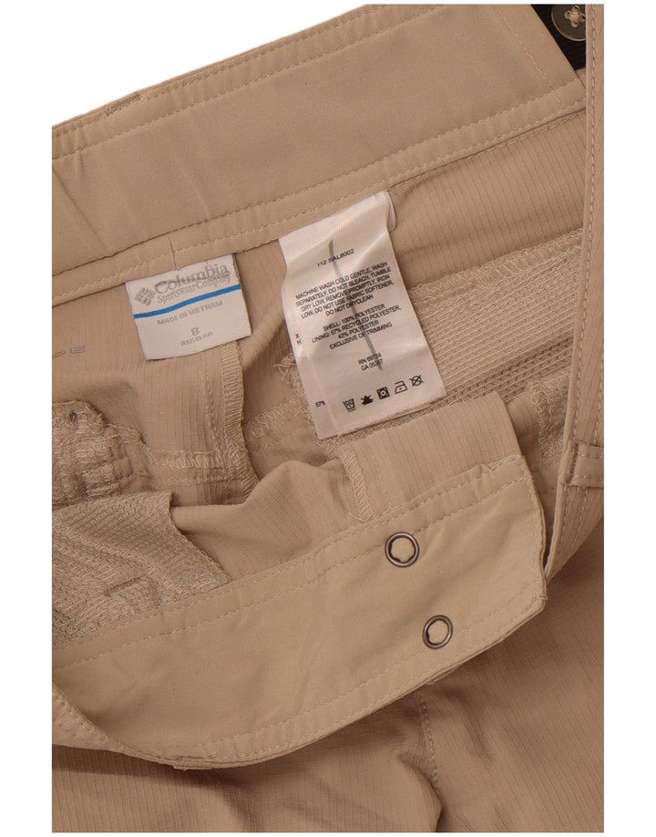 COLUMBIA Pantaloni cargo drepti pentru femei US 8 Medium W30 L32 Bej