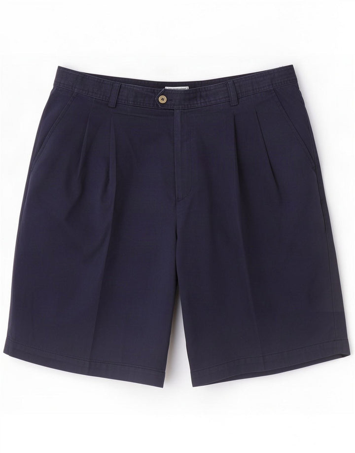 Sergio Tacchini Mens Chino Shorts XL W38 Bleumarin Poliester