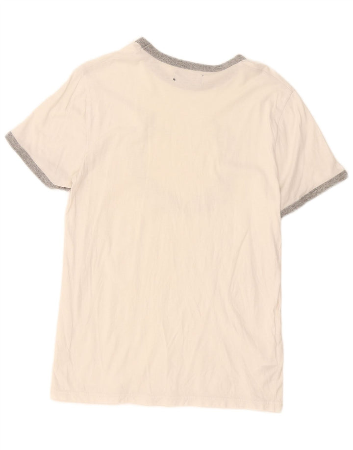 Tricou grafic Fred Perry pentru bărbați Top mic, alb, bumbac