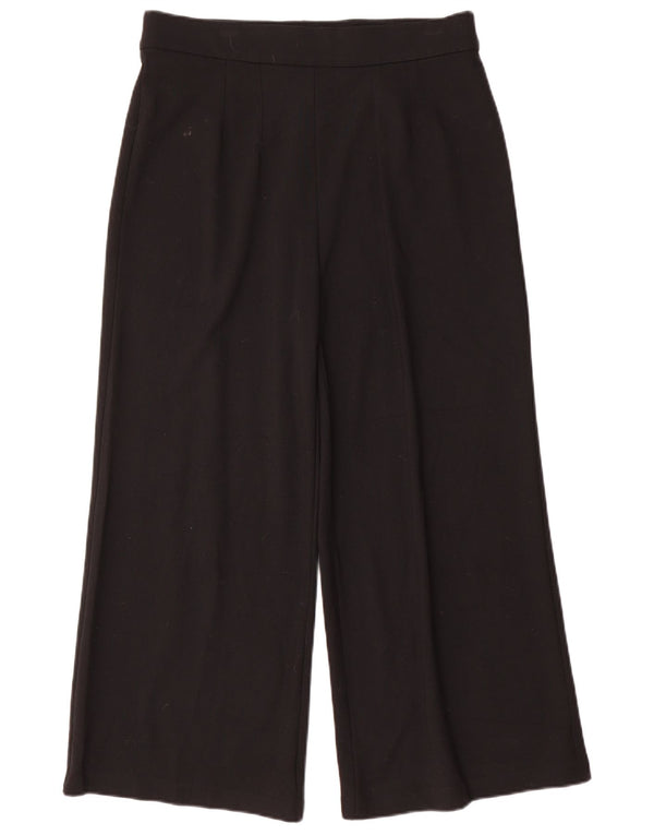 Marks & Spencer Pantaloni casual pentru femei cu picioare largi UK 14 Large W32 L26 Negru
