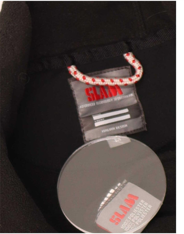 Slam Mens Fleece Jacket UK 38 Medium Black Poliester