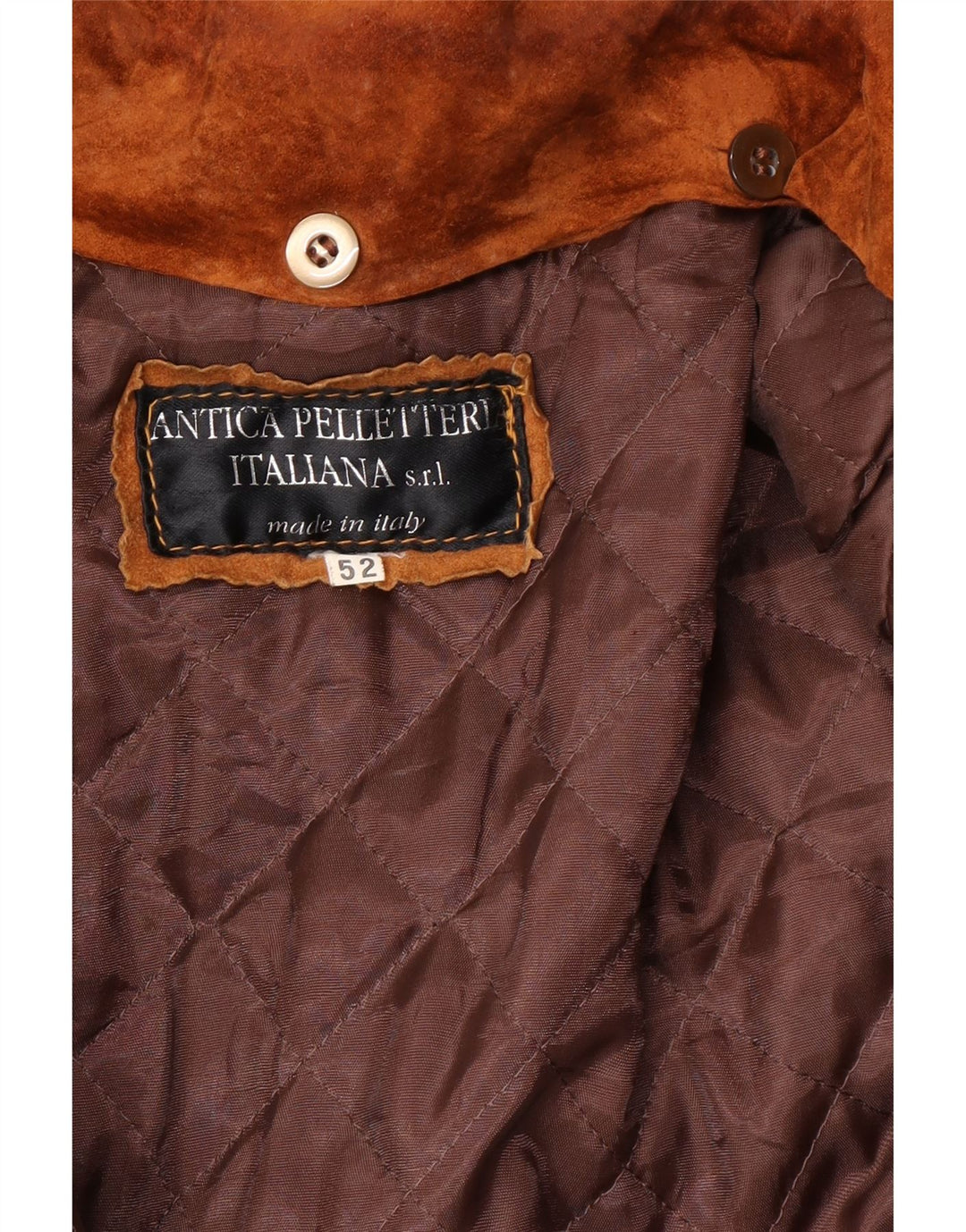 Jachetă de piele intoarsa pentru barbati VINTAGE IT 52 XL din piele bej