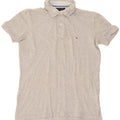TOMMY HILFIGER Mens Polo Shirt Small Grey Cotton Vintage Tommy Hilfiger and Second-Hand Tommy Hilfiger from Messina Hembry 