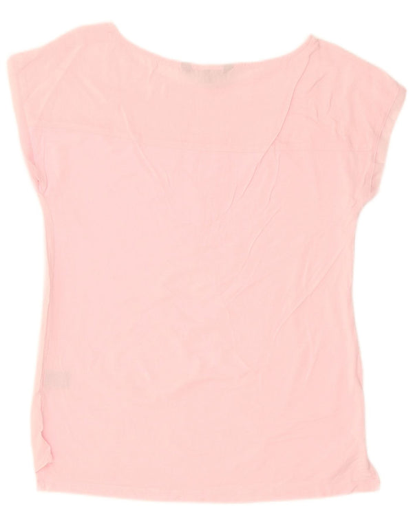 Crew Clothing Bluză pentru femei Top UK 10 Small Pink Viscose