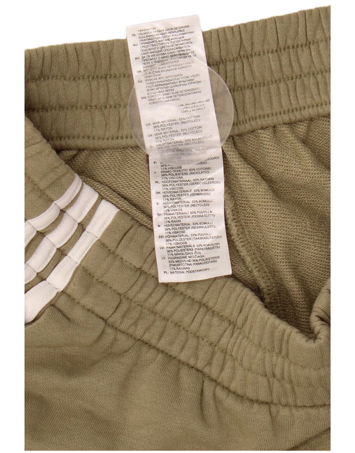 Pantaloni scurți sport pentru bărbați Adidas, bumbac mediu kaki