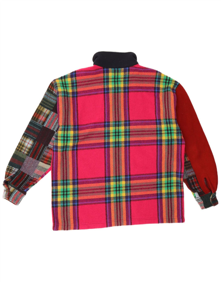 Cămașă de flanel vintage pentru bărbați, mare, multicoloră, în carouri acrilice
