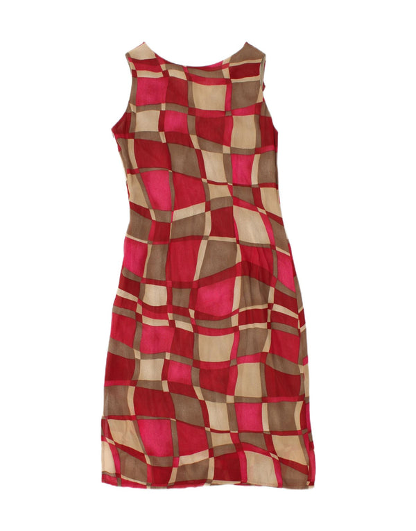 Rochie de bază fără mâneci Vintage pentru femei IT 42 Roșu Mediu Geometric