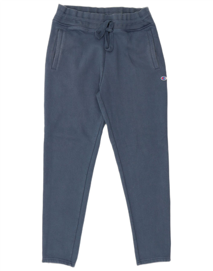 Pantaloni de trening Champion pentru bărbați, bumbac albastru mediu