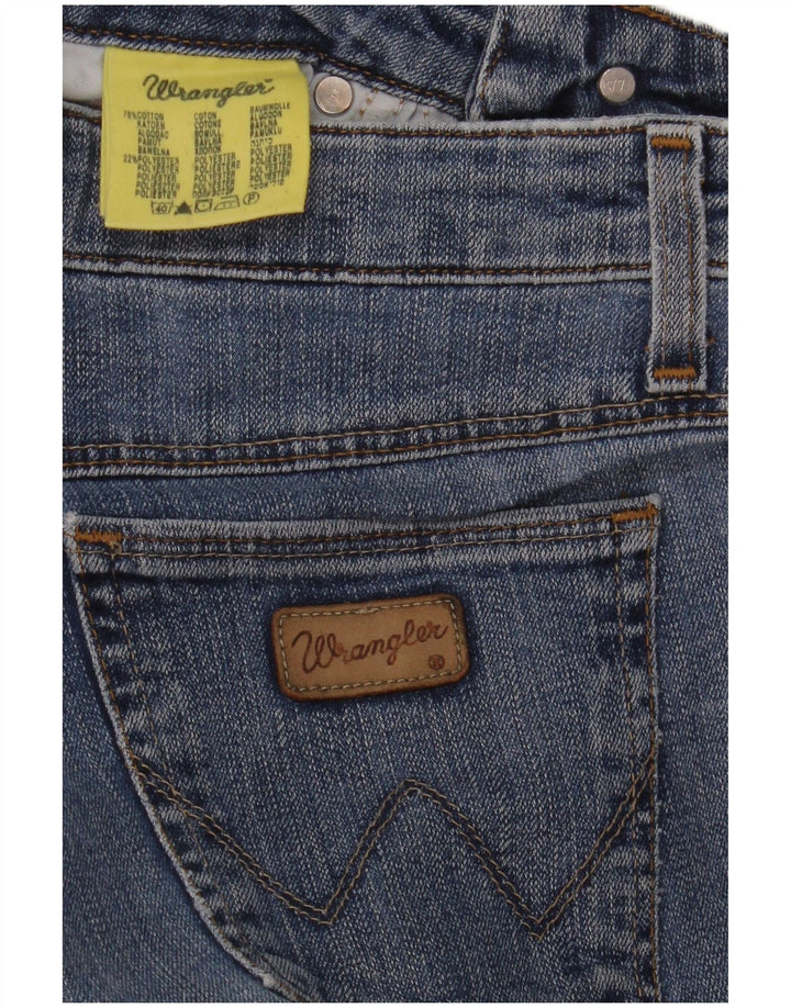 WRANGLER Blugi drepti pentru femei W28 L28 Bumbac albastru