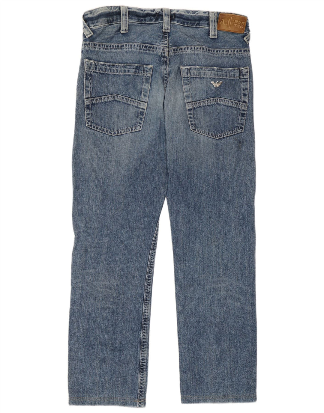 Blugi drepti pentru femei Armani W32 L29 Bumbac albastru
