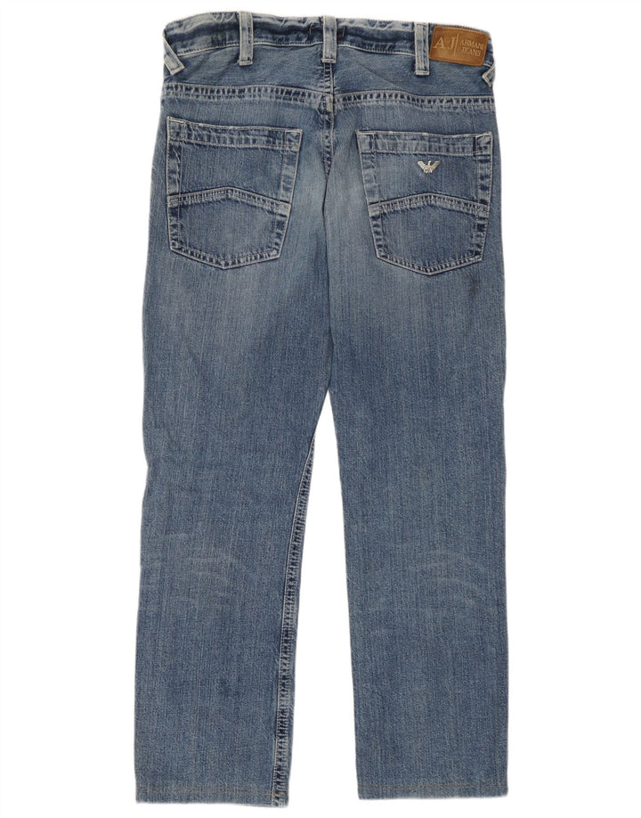 Blugi drepti pentru femei Armani W32 L29 Bumbac albastru