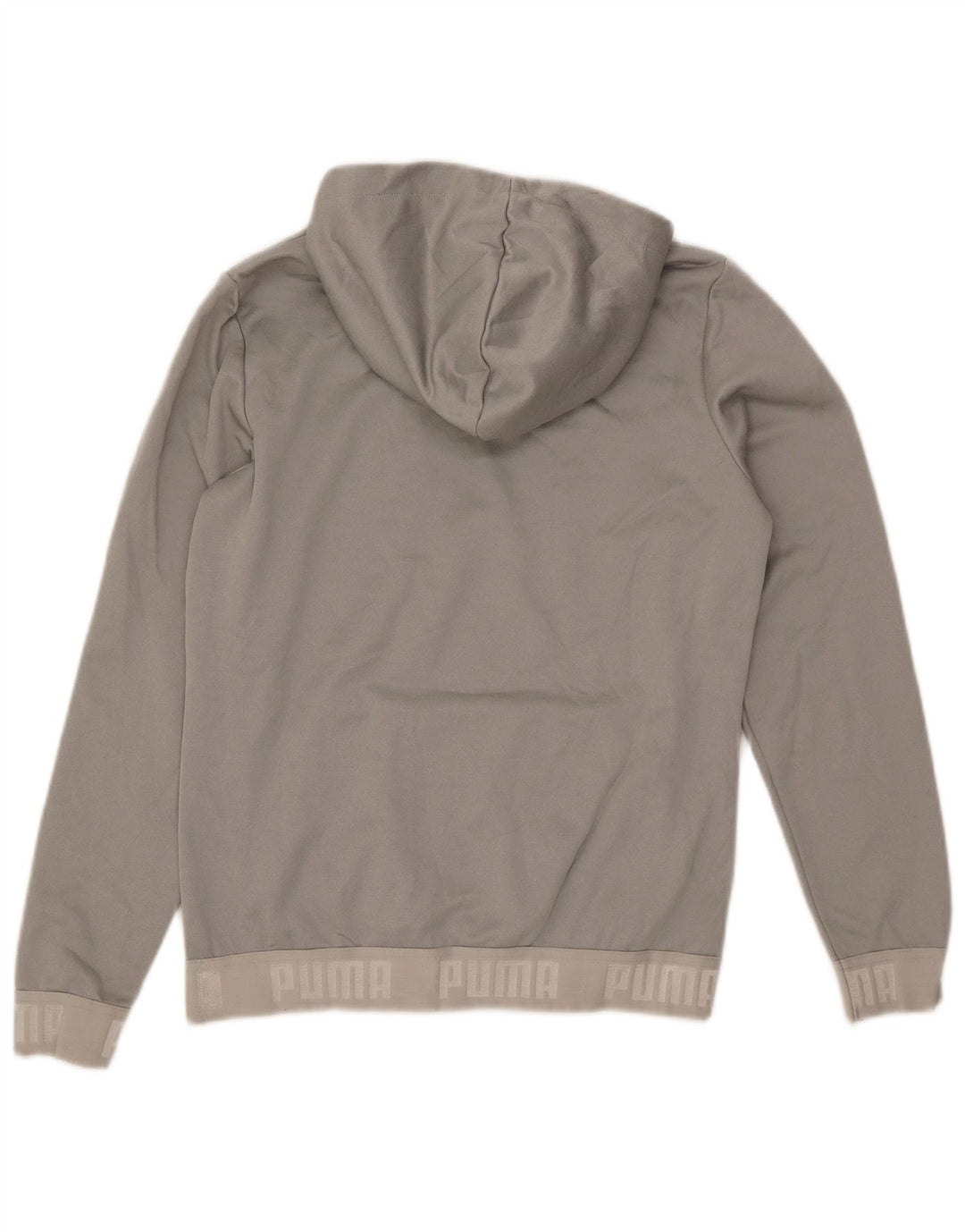 Pulover cu glugă grafic PUMA pentru femei UK 12 Medium Gri Poliester