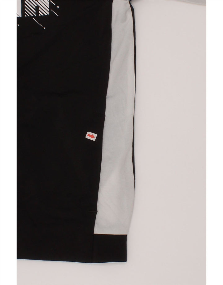 Jachetă de trening cu grafică Puma pentru băieți 7-8 ani, negru, color block