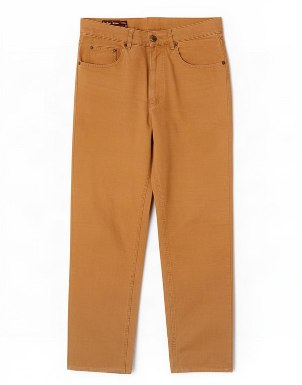 Pantaloni casual drepti pentru bărbați Marlboro Classics W30 L30 bumbac bej