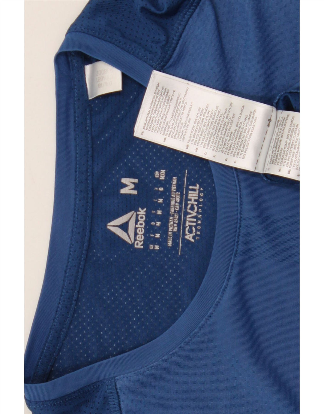 Tricou pentru bărbați Reebok Top Medium Blue Nylon