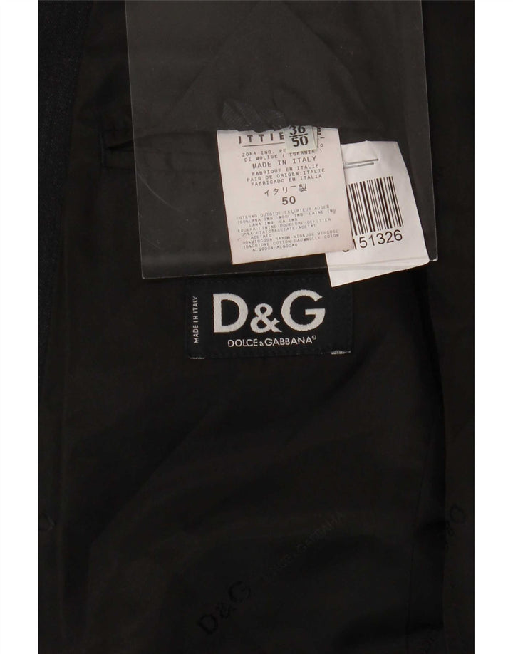 Jachetă pentru bărbați Dolce & Gabbana Ittierre cu 3 nasturi IT 50 Lână mare, gri