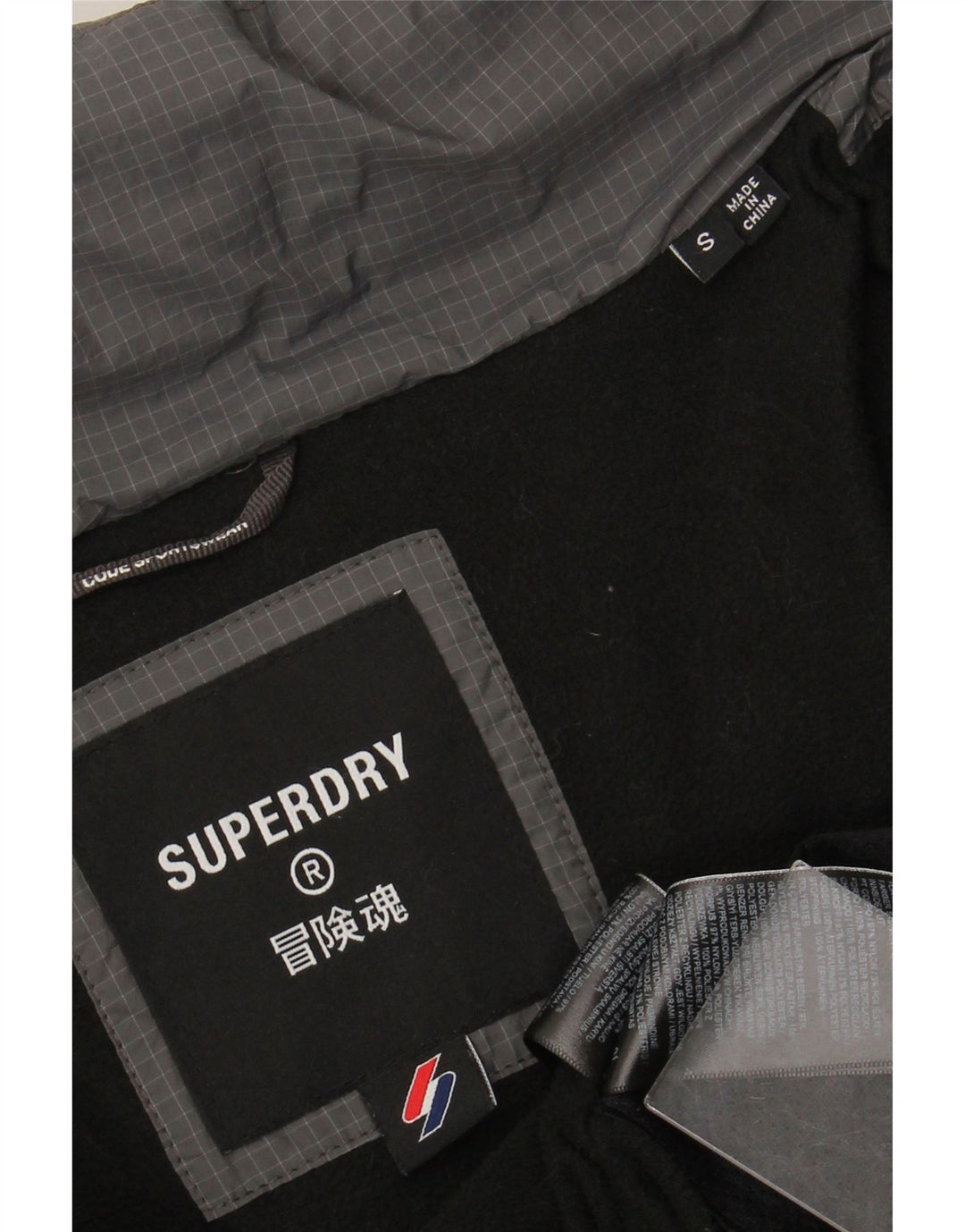 Jachetă căptușită pentru bărbați SUPERDRY UK 36 Small Gri Nylon