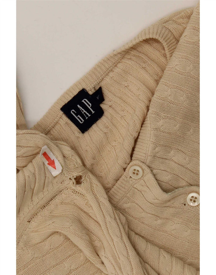 Pulover cardigan pentru femei Gap UK 14 Medium Beige Bumbac