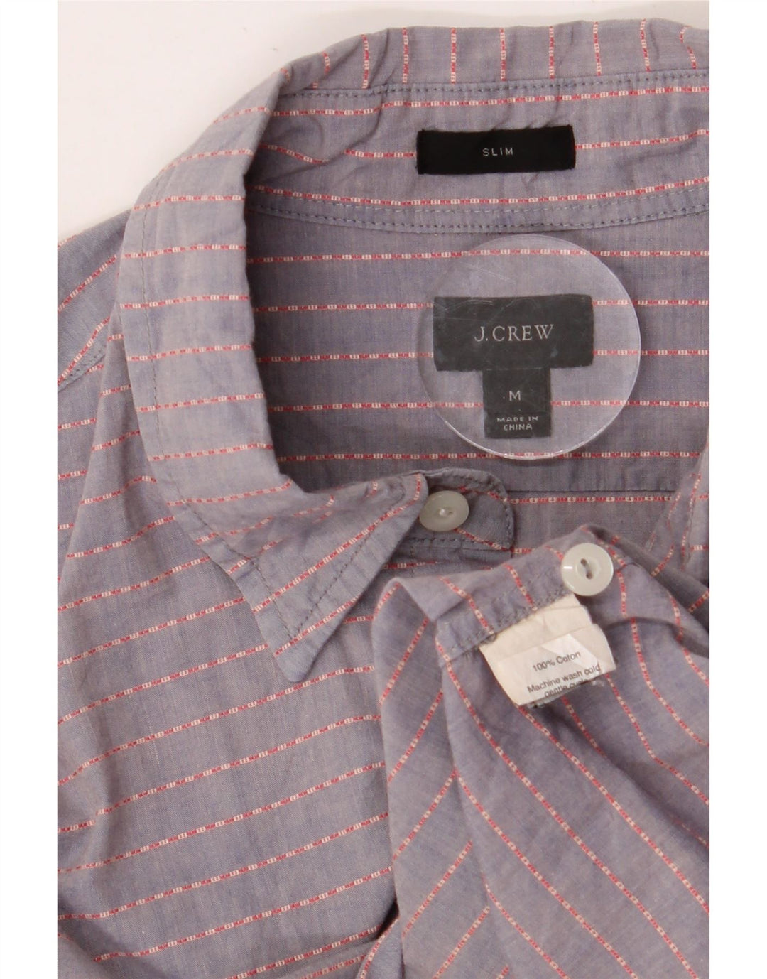 Cămașă Slim Fit pentru bărbați J. CREW, bumbac cu dungi gri mediu