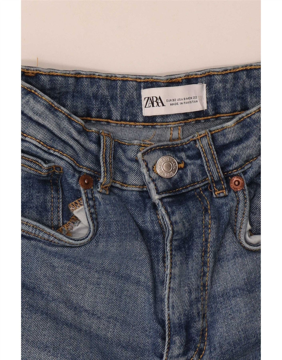 Blugi evazați pentru femei Zara EU 32 2XS W22 L25 Albastru