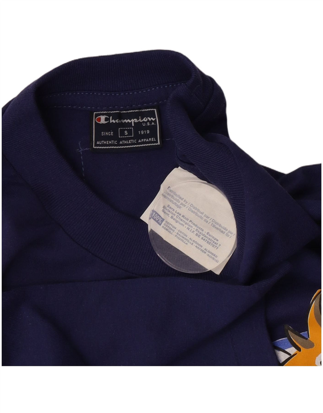 Tricou grafic pentru bărbați Champion Top mic, albastru, bumbac