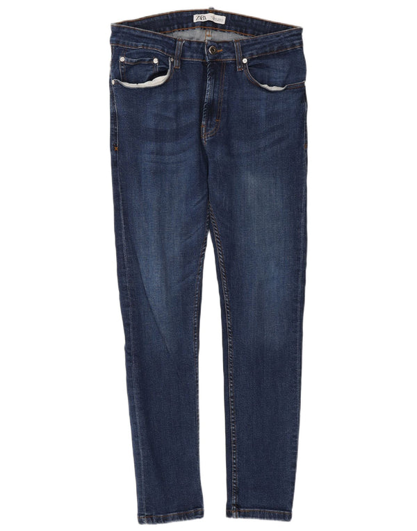Blugi skinny pentru bărbați Zara EU 42 Large W32 L31 Blue