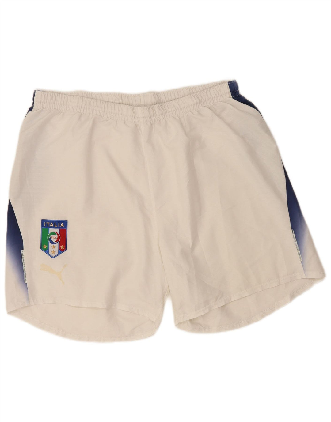 Pantaloni scurți sport grafic Puma pentru bărbați XL, alb, poliester color bloc